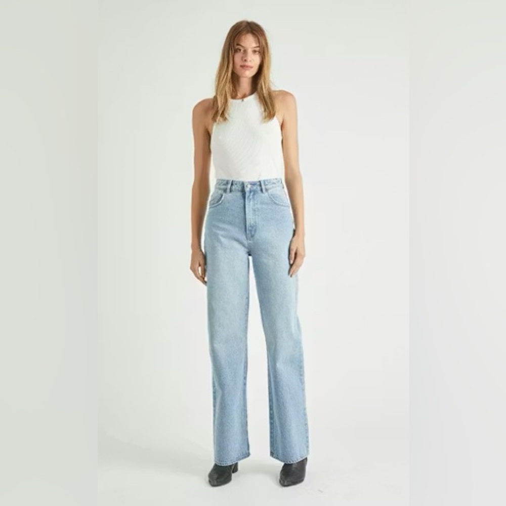 ROLLA'S Light Blue Straight Leg Jeans - size (27)